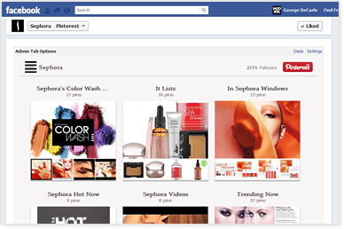 Woobox Pinterest Tab App for Facebook Pages
