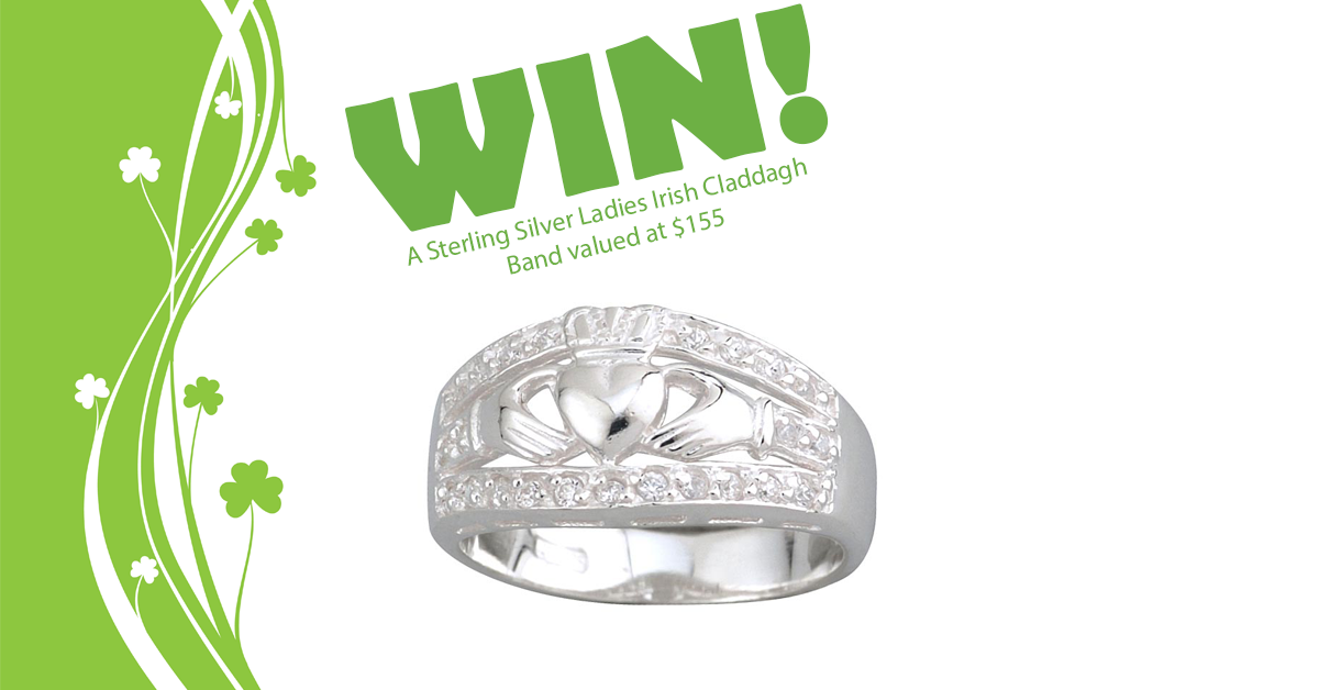 online contests, sweepstakes and giveaways - Win a Ladies Irish Claddagh Band
