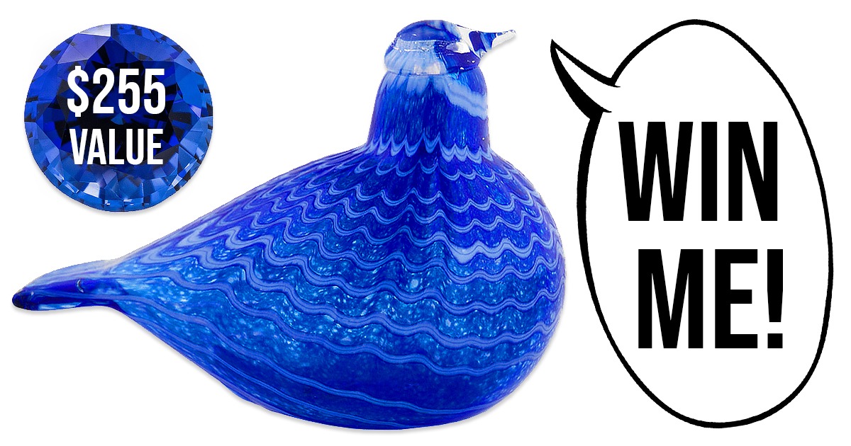 online contests, sweepstakes and giveaways - Win a Toikka Glass Bird!